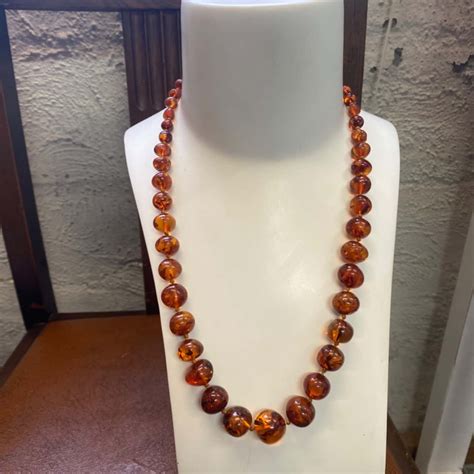 Vintage Graduated Amber Bead Necklace(s)