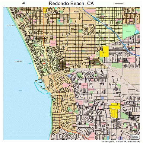 Redondo Beach California Street Map 0660018