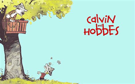 Calvin And Hobbes Treehouse Cartoon GIF | GIFDB.com