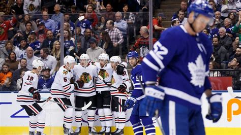 Toews, Blackhawks thump Maple Leafs 6-2 to send Toronto into break on sour note | CTV News