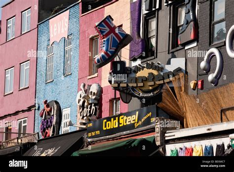 Camden high street market and shops Stock Photo - Alamy