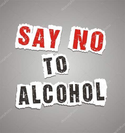 Say no to alcohol poster Stock Vector Image by ©yellomello #45763219