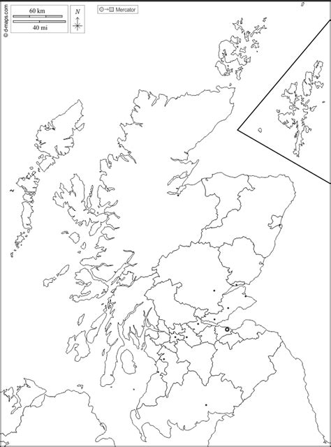 Scotland free map, free blank map, free outline map, free base map boundaries, council areas ...