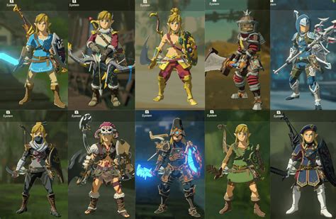 The Many Outfits of Link : r/Breath_of_the_Wild