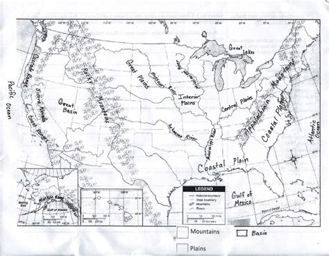 Black And White Physical Map Of The World - United States Map