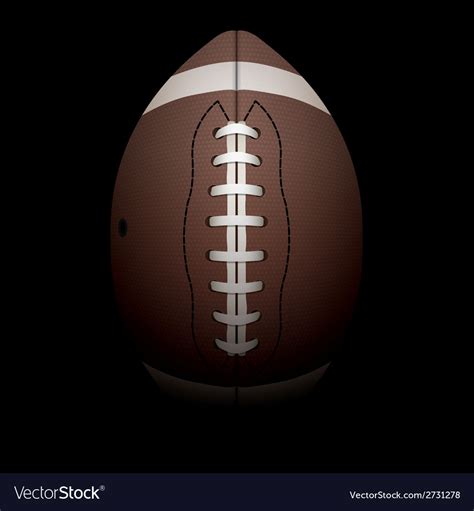 American football on black background Royalty Free Vector