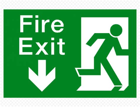 Fire Exit Sign Emergency PNG