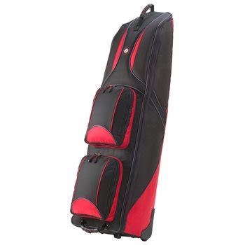 Golf Travel Bags Journey 4 Travel Golf Bag Black Red Travel at GlobalGolf.com