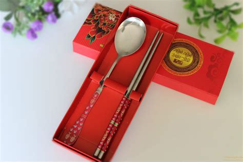 Creative Chinese style wedding supplies chopsticks spoon gift packaging - Hot Sale Gift