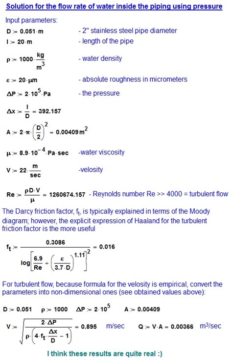 Volumetric Flow Rate Equation Pipe - Tessshebaylo