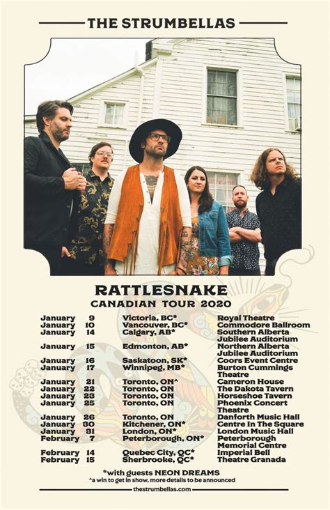 The Strumbellas Tour Dates, Concert Tickets, & Live Streams