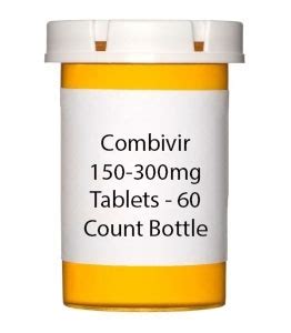 Combivir 150-300 mg Tablets - 60 Count Bottle