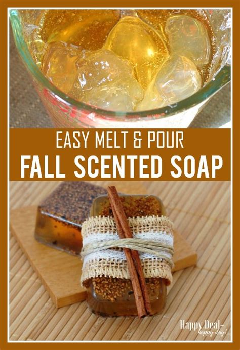 Easy Melt & Pour Soap Recipes: Fall Scented Soap with Free Printable Soap Labels | Happy Deal ...