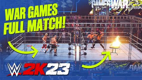 WWE 2K23 Gameplay: War Games Full Match Gameplay! 🤯 - YouTube