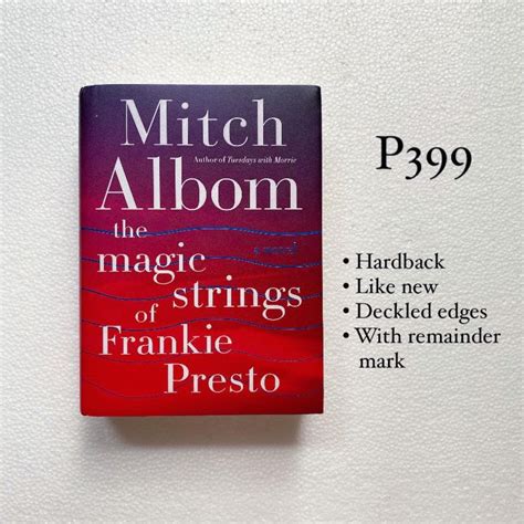 The Magic Strings of Frankie Presto by Mitch Albom, Hobbies & Toys, Books & Magazines, Fiction ...