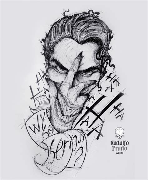 Joker Tattoo Drawing