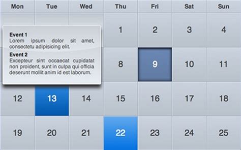 Create iCal-like Calendars with CSS and jQuery | Web Resources | WebAppers