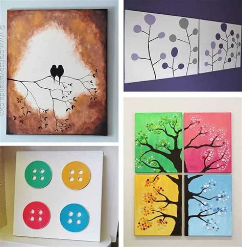 DIY Canvas Wall Art Ideas: 30+ canvas tutorials