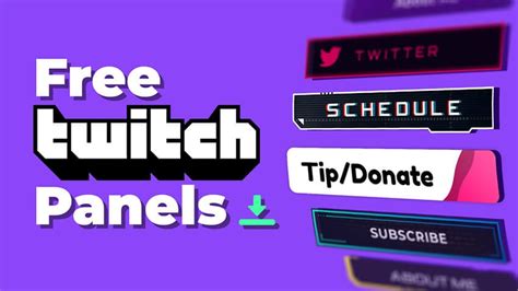 Free Twitch Panels - Maker and Templates | Nerd Or Die