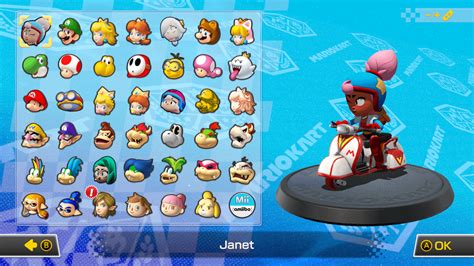 I made a mario kart 8 deluxe mod with Janet playable ( sorry for the ...