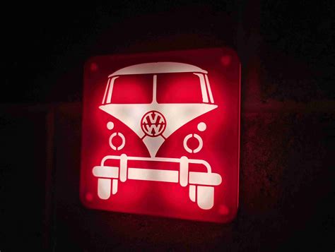VW T2 Split Screen Campervan LED Light Box Desk Wall Mounted | 3D models download | Creality Cloud