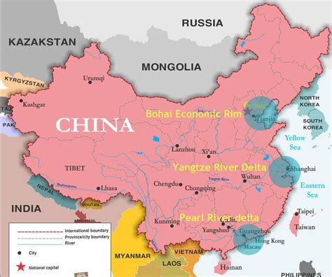 China ports map - Map of China ports (Eastern Asia - Asia)