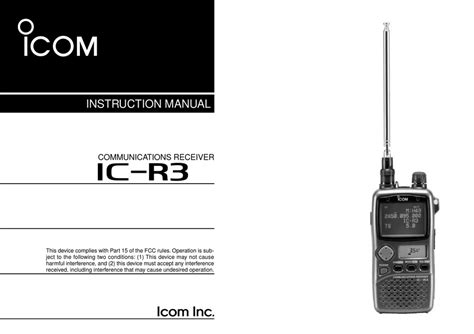 ICOM COMMUNICATIONS RECEIVER IC-R3 INSTRUCTION MANUAL Pdf Download | ManualsLib