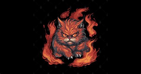 The Balrog cat, fierce and fiery - Balrog - T-Shirt | TeePublic