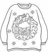 Free Christmas Sweater Coloring Page  Printable Pages sketch template
