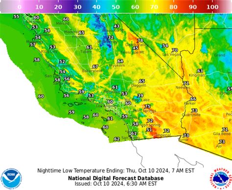 NOAA Graphical Forecast for Southern California