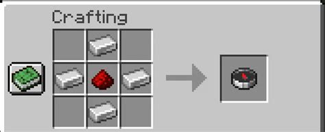 What is Minecraft Compass crafting recipe?