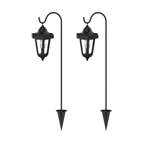 Solar LED Hanging Coach Lanterns ? Black - Set of 2 by Pure Garden - Walmart.com
