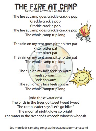 53 *Favorite* Campfire Songs Ever Written! | Camping theme classroom, Camping theme preschool ...