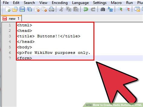 How to Create Radio Buttons in HTML: 9 Steps (with Pictures)