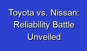 Toyota vs. Nissan: Reliability Battle Unveiled | AboutCars.org