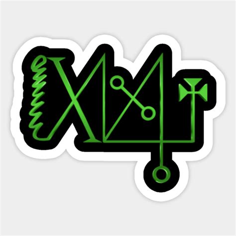 Duke Focalor Sigil Modern Ars Goetia Demonic Seal of Focalor in Green ...