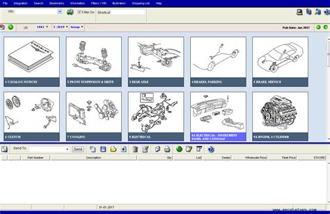 Chrysler International and USA (Chrysler PAIS4 2018) Parts Catalog