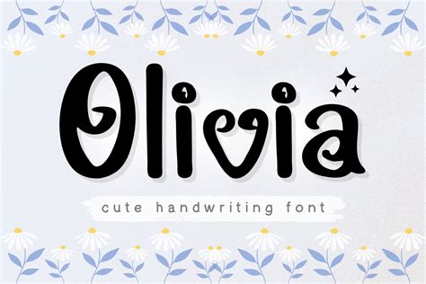 Olivia - Cute Handwriting Font | Handwriting Fonts ~ Creative Market