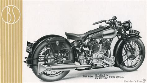 Brough Superior SS80 1938 Illustration