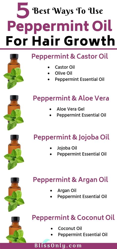 Peppermint Oil For Hair Growth: 5 Effective Ways To Use It - BlissOnly