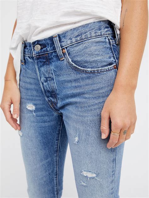 Free People Levi's 501 Original Japanese Denim Jeans in Blue - Lyst