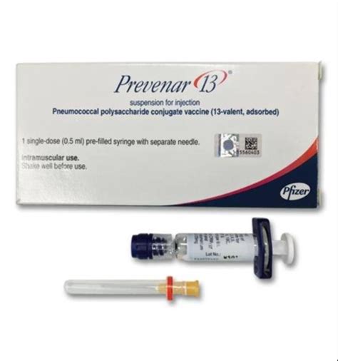 Prevnar 13 Pneumococcal 13 Valent Conjugate Vaccine (Na), 0.5ml in Prefilled Syringe, | ID ...