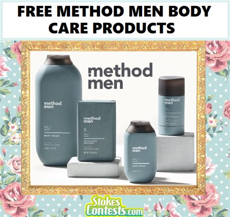 STOKES Contests - Freebie - FREE Method Men Body Care Products