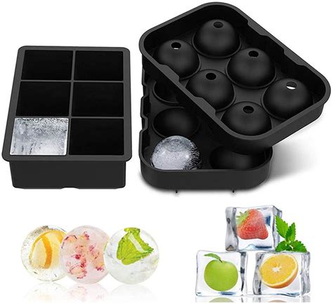 Ice Cube Trays Large Whiskey Ice Ball Round Silicone Ice - Etsy