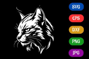 Wildcat | Black and White Logo Vector Graphic by Creative Oasis · Creative Fabrica