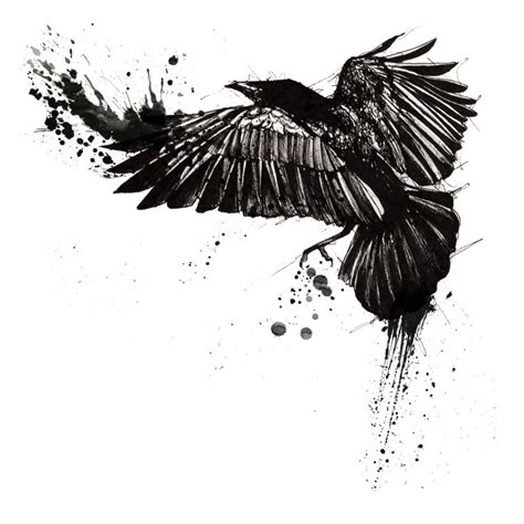 25+ Best Ideas about Raven Tattoo on Pinterest | Crow tattoos, Nordic tattoo and Raven art