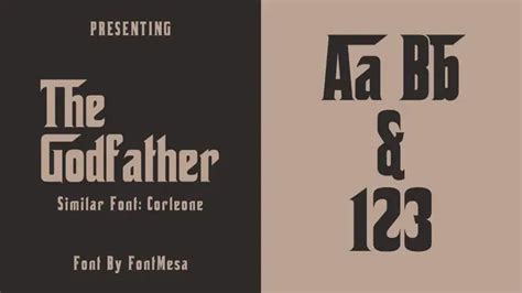 The Godfather Font Download Free - FontsFreeLab.com