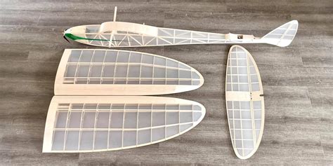 Value planes Leprechaun Pro. 102" Vintage Glider Full Balsa Kit - rc-planes