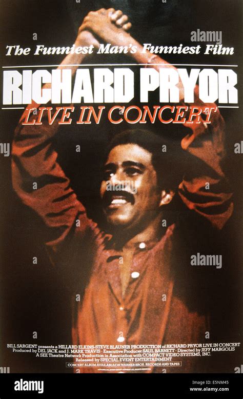 RICHARD PRYOR: LIVE IN CONCERT, US poster art, Richard Pryor, 1979. ©Special Event Entertainment ...