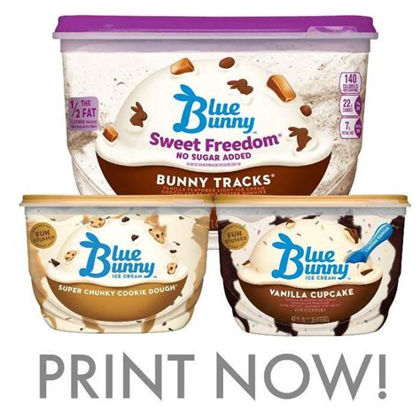 NEW Blue Bunny Ice Cream Printable Coupon!